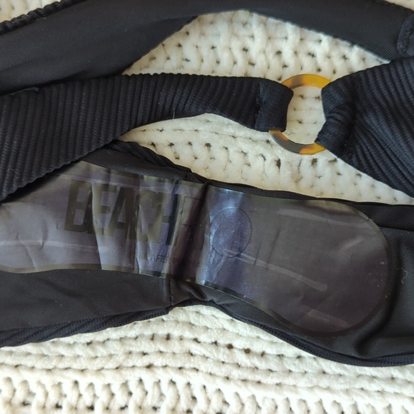 BNWT Beach Riot Island Bikini Bottoms Black Ribbed - Picture 6 of 9